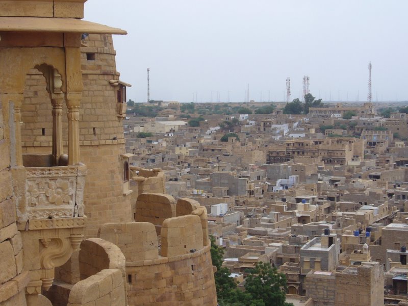 Travel - India - Rajasthan - Jaisalmer - The Red Fort - The Bastion Walls